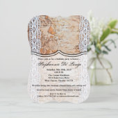 5x7 Verjaardag Uitnodiging land schuur hout kant t (Staand voorkant)