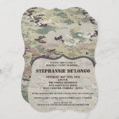 5x7 Verjaardag Uitnodiging Leger OCP Camo Uniform  (Voorkant / Achterkant)