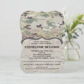 5x7 Verjaardag Uitnodiging Leger OCP Camo Uniform  (Staand voorkant)