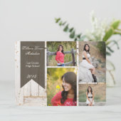 5x7 Vieux Blanc Grange Bois Masse Faire-part Senio (Debout devant)