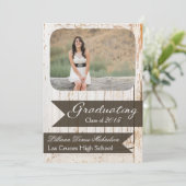 5x7 Vieux Blanc Grange Bois Masse Faire-part Senio (Debout devant)