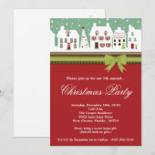 5x7 Village de Noël Ville Noël Invitation (Devant / Derrière)