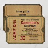 5x7 Vintage Gold Party Invitations (Devant / Derrière)