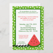 5x7 Watermelon Summer Picnic Barbecue Invitation (Devant / Derrière)