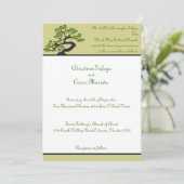 5x7 Weddenschap Japans Groene Bonsai Boom Kaart (Staand voorkant)