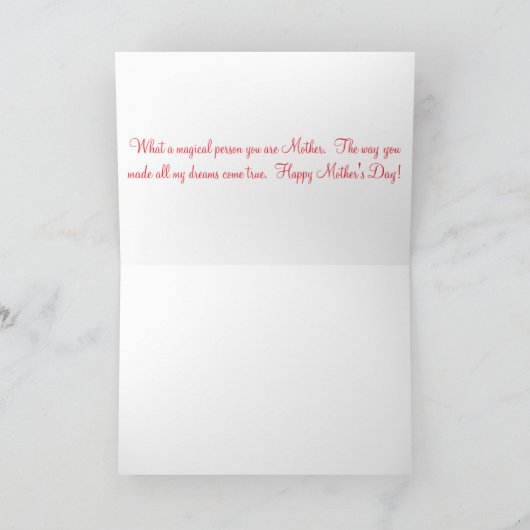 5x7 wenskaart. Happy Moederdag. ragdollca Bedankkaart (Binnen)