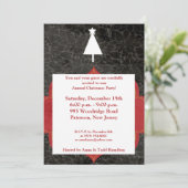 5x7 White Outline Christmas Tree Invitation (Debout devant)