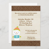 5x7 Winter Sneeuwman winter Sneeuw Uitnodiging (Voorkant / Achterkant)