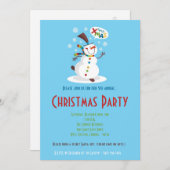 5x7 Winter Sneeuwpop Sneeuwvlok Kerstuitnodiging Kaart (Voorkant / Achterkant)