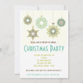 5x7 Winter Snowflake XMAS Christmas Invitation (Devant)