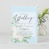 5x7 Wit Boeket Script Overlay Budget Bruiloft (Staand voorkant)