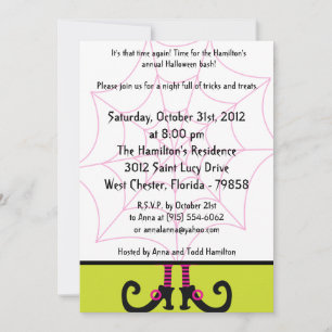 5x7 Witchays Halloween Party Invitation