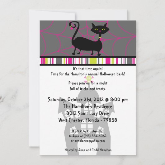 5x7 Witchays Halloween Party Invitation (Devant)