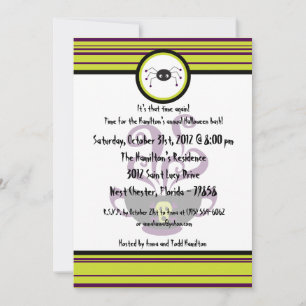 5x7 Witchays Purple Halloween Party Invitation