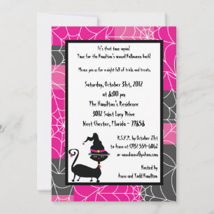 5x7 Witchy Ways Halloween Feestuitnodiging Kaart