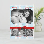 5x7 XMAS Carte photo d'hiver pour oiseaux de Noël (Debout devant)