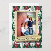 5x7 XMAS Carte photo vert doux Noël moche (Devant / Derrière)