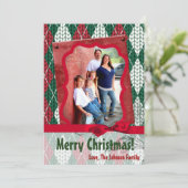 5x7 XMAS Carte photo vert doux Noël moche (Debout devant)