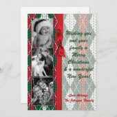5x7 XMAS Carte photo vert doux Noël moche (Devant / Derrière)