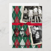 5x7 XMAS Carte photo vert doux Noël moche (Devant / Derrière)