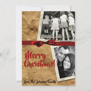 5x7 XMAS-kerstkaart voor  -fotokaart Feestdagenkaart