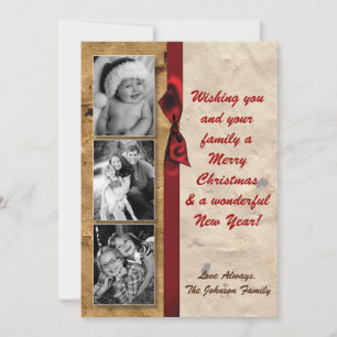 5x7 XMAS-kerstkaart voor  -fotokaart Feestdagenkaart