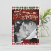 5x7 XMAS Ours rouge de Noël plaqué Carte photo Fab (Debout devant)