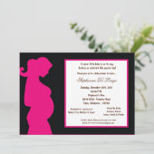 5x7 zwart Baby shower Kaart (Staand voorkant)