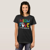 5yr 5th Birthday High Five Het is mijn Kind T-shirt (Voorkant volledig)