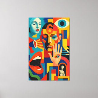 6の意味は片目をつぶれば見えてくる CANVAS AFDRUK