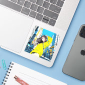 【6万人記念】寿司娘JKシール|Seal GenerativeAI Sticker (Laptop met iPhone)