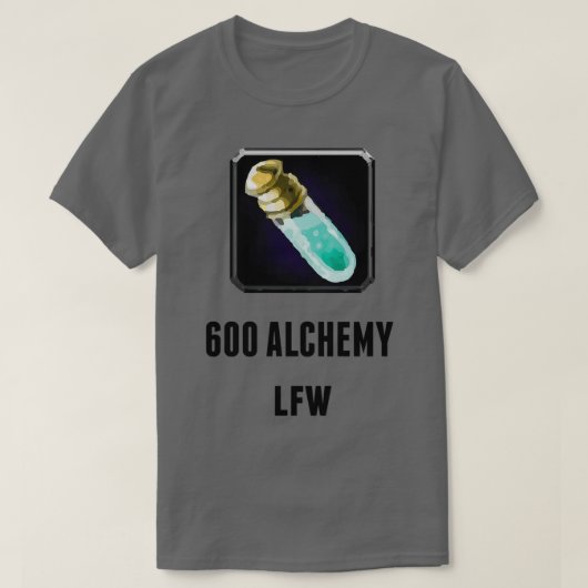 600 Alchemy LFW Black T-shirt (Design voorkant)