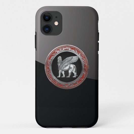 [600] Assyrische scharnieren - Silver Lamassu Case-Mate iPhone Case (Achterkant)