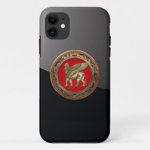 [600] Assyrische vleugelvleugel Lion - Gold Lamass iPhone 11 Hoesje