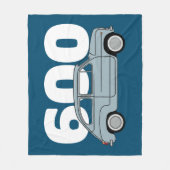 600 azul fleece deken (Voorkant)