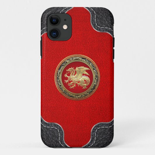 [600] IJslandse draak, Landvætir [Gold] Case-Mate iPhone Case (Achterkant)