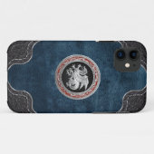 [600] IJslandse draak, Landvætir [Silver] Case-Mate iPhone Case (Achterkant (horizontaal))
