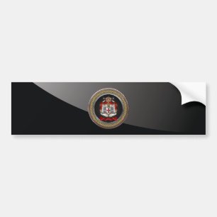 [600] Knachten Templar Coat of Arms Bumpersticker