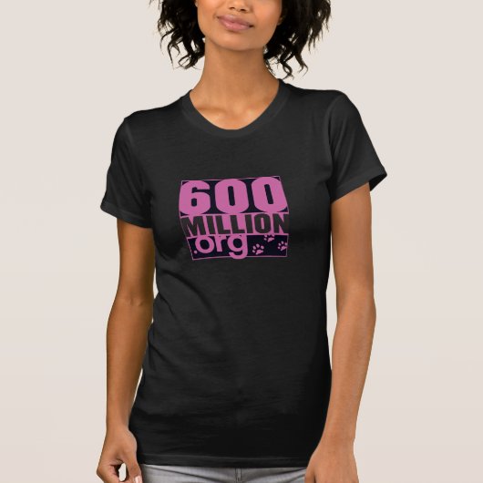 600 millions de T-shirt de base de femmes (Devant)