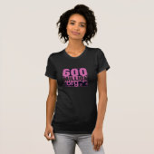 600 millions de T-shirt de base de femmes (Devant entier)