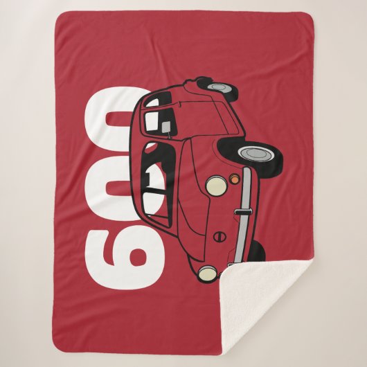 600 Rood V2 Sherpa Deken (Voorkant)