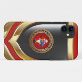 [600] Rosy Cross (Roos Croix) op Red & Gold Case-Mate iPhone Case (Achterkant (horizontaal))