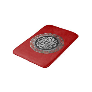 [600] Sacred Celtic Silver Knot Cross Badmat