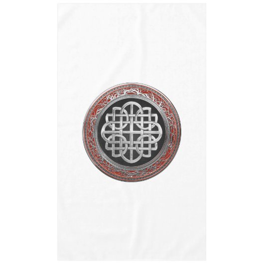 [600] Sacred Celtic Silver Knot Cross Tafelkleed (Voorkant)