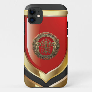 [600] Twee gouden nieren met een levensboom iPhone 11 Hoesje