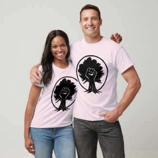600BlackFist-structuur T-shirt