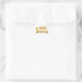 603 New Hampshire Swag Driehoek Sticker (Tas)