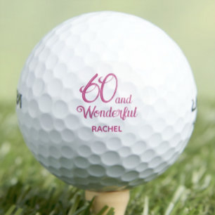 60 and Wonderful Gift voor Stepmom - Elegant Golfballen