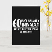 60 And Y Shirt Funny 60th Birthday Gift  Kaart (Gele Bloem)