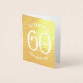 60 ans anniversaire de l'entreprise invitations de (Devant)